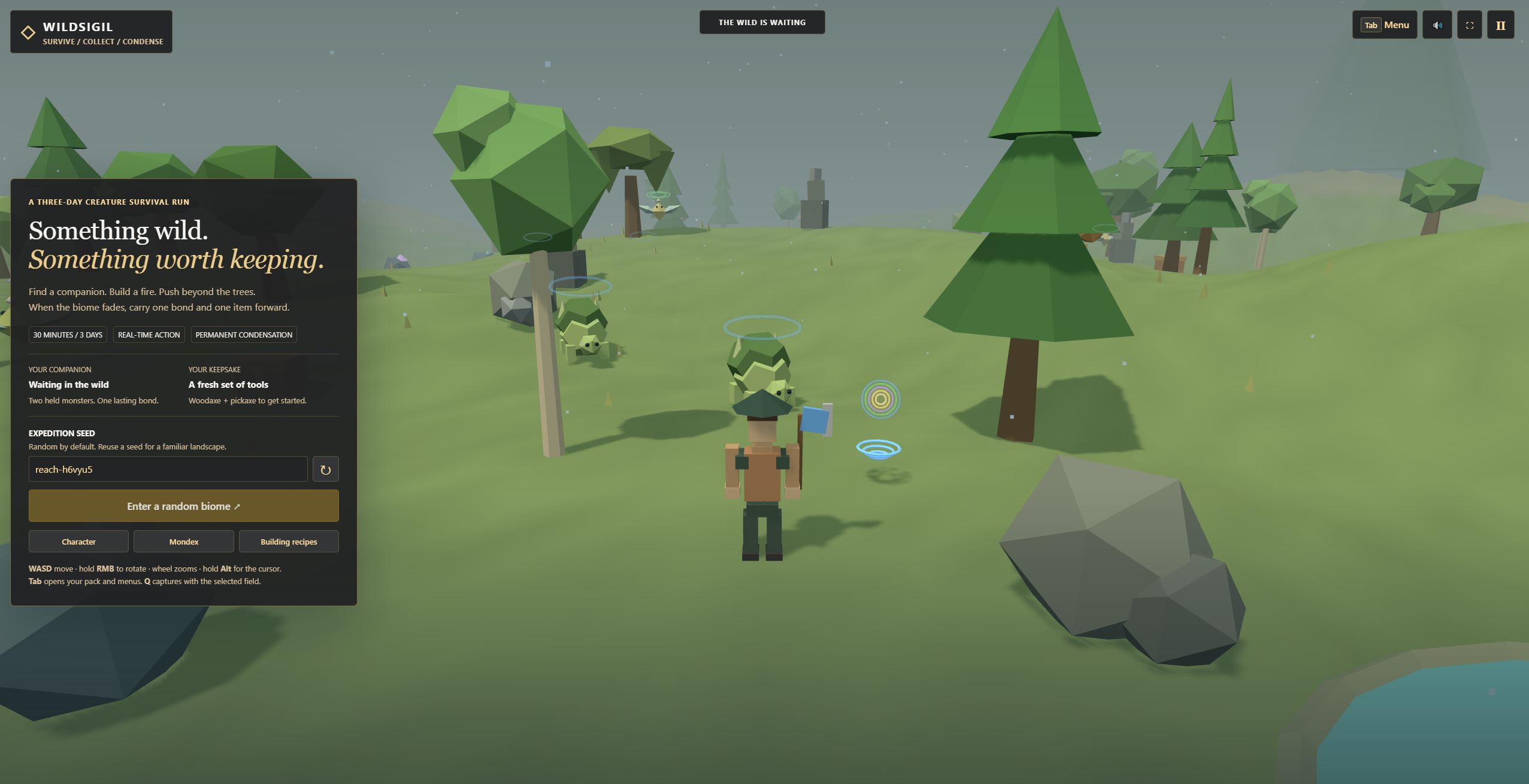 Wildsigil - browser roguelike creature game